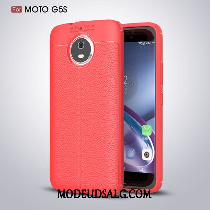 Moto G5s Etui Anti-fald Cover Cyan Silke Ny