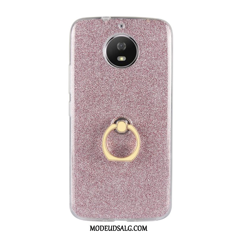Moto G5s Etui Trend Support Blød Cover Pulver