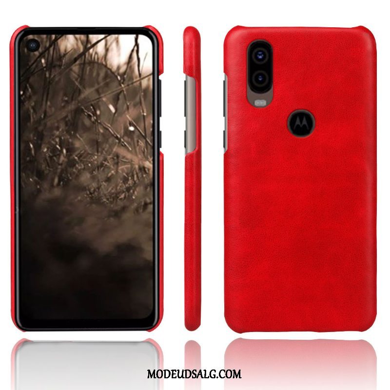 Motorola One Vision Etui / Cover Beskyttelse Rød