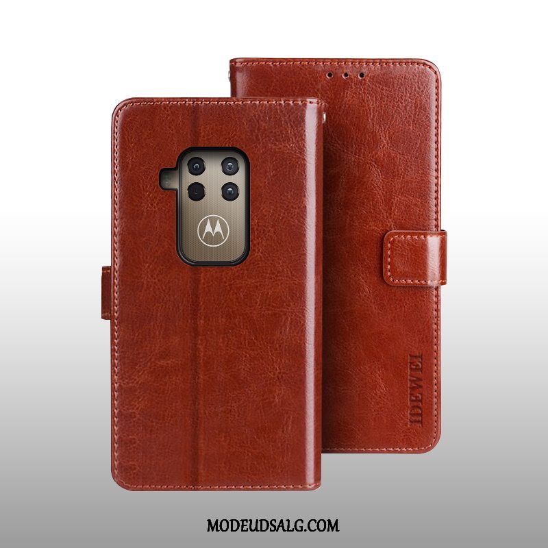 Motorola One Zoom Etui Tegnebog Lædertaske Beskyttelse Folio