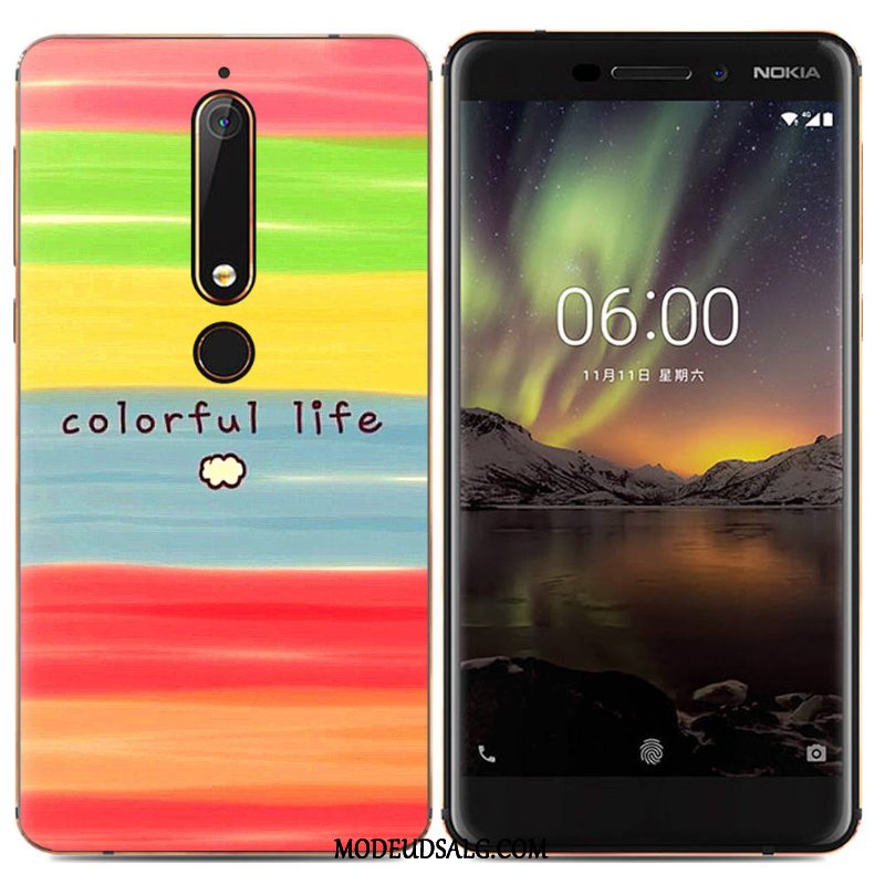 Nokia 6.1 Etui Trend Farve Beskyttelse Blød Simple