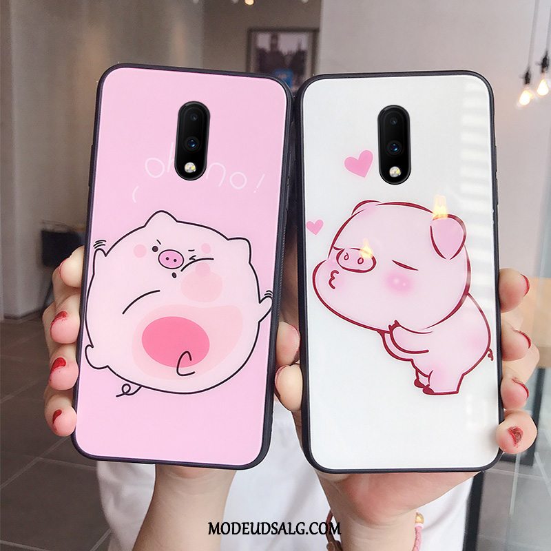 Oneplus 7 Etui Cartoon Af Personlighed Cover Glas Ny