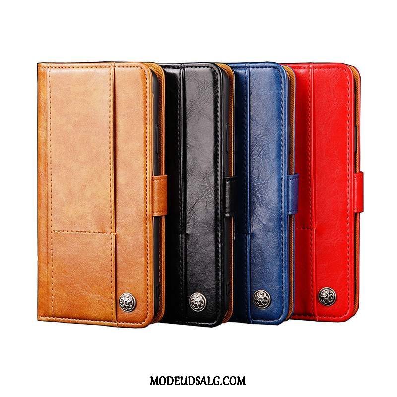 Oneplus 7t Pro Etui Lædertaske Beskyttelse Folio
