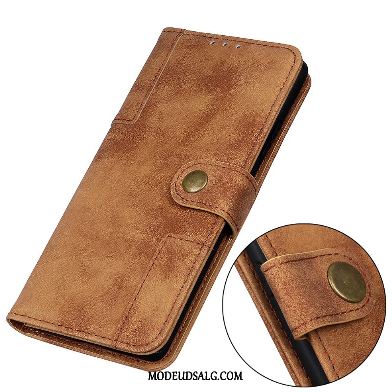 Oneplus 8 Pro Etui Vintage Folio Ny Tegnebog Lædertaske