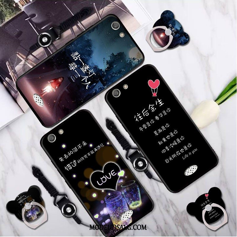 Oppo A31 Etui Af Personlighed Kreativ Sort Silikone Cover