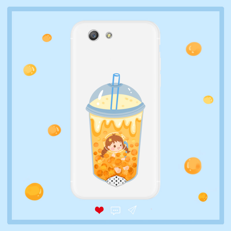 Oppo A31 Etui / Cover Alt Inklusive Original Gennemsigtig Cartoon Hvid