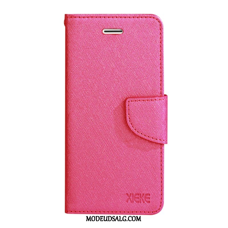 Oppo A5 2020 Etui Lædertaske Rød Beskyttelse Clamshell Måned
