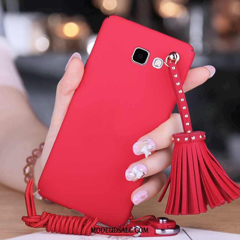 Samsung Galaxy A3 2017 Etui / Cover Beskyttelse Hængende Ornamenter Rød Anti-fald