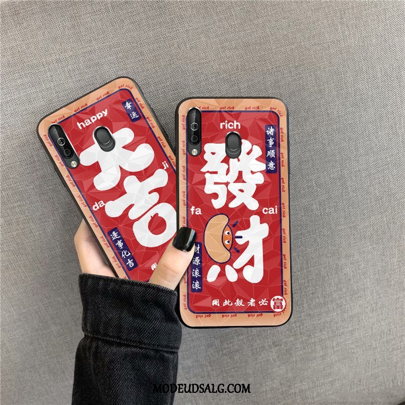 Samsung Galaxy A40s Etui Joyous Beskyttelse Ny Net Red Cover