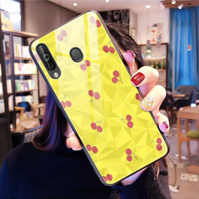 Samsung Galaxy A40s Etui Lille Sektion Rombe Cover Mønster Frisk