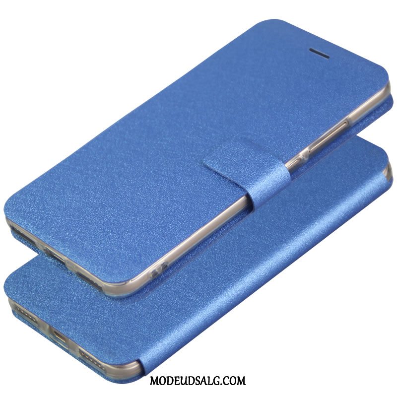 Samsung Galaxy A7 Etui / Cover Blå Folio Lædertaske Alt Inklusive