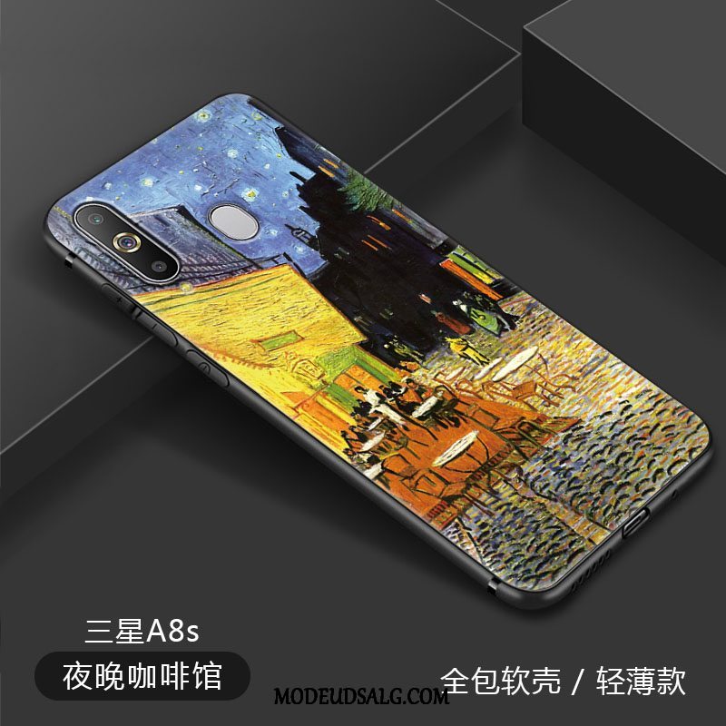Samsung Galaxy A8s Etui Stjerneklar Oliemaleri Kunst Gul Elegante