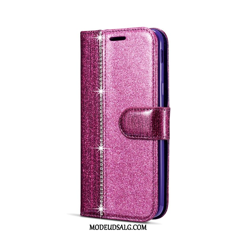 Samsung Galaxy J6 Etui Af Personlighed Kort Lilla Mode Lædertaske