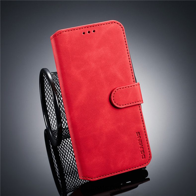 Samsung Galaxy J6 Etui Anti-fald Cover Folio Rød Beskyttelse