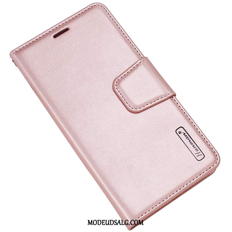 Samsung Galaxy J6 Etui / Cover Ægte Læder Alt Inklusive Lyserød Folio Anti-fald