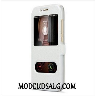 Samsung Galaxy M20 Etui / Cover Beskyttelse Folio Hvid Lædertaske