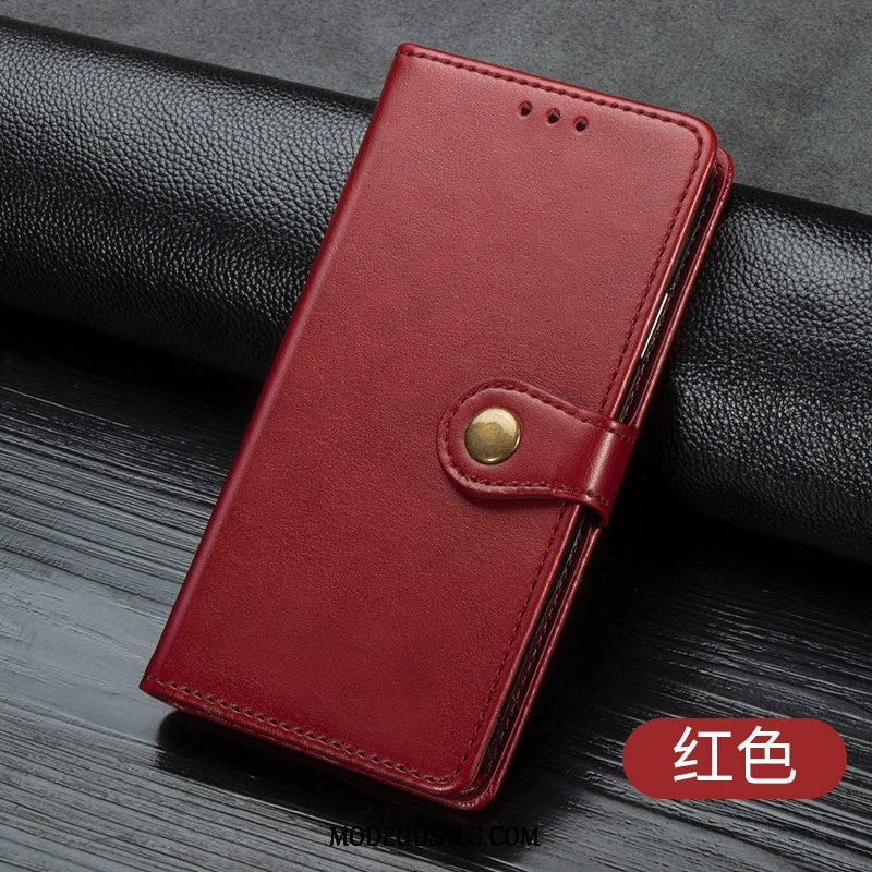 Samsung Galaxy Note 10 Lite Etui / Cover Rød Lædertaske Kort Clamshell