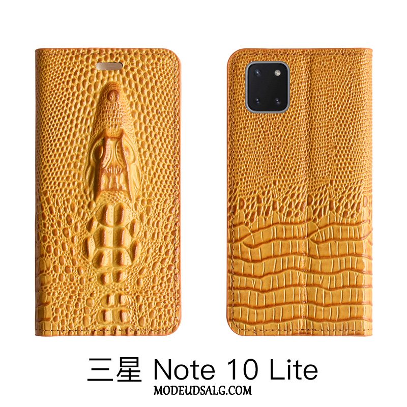 Samsung Galaxy Note 10 Lite Etui Folio Ægte Læder Lædertaske Cow Alt Inklusive