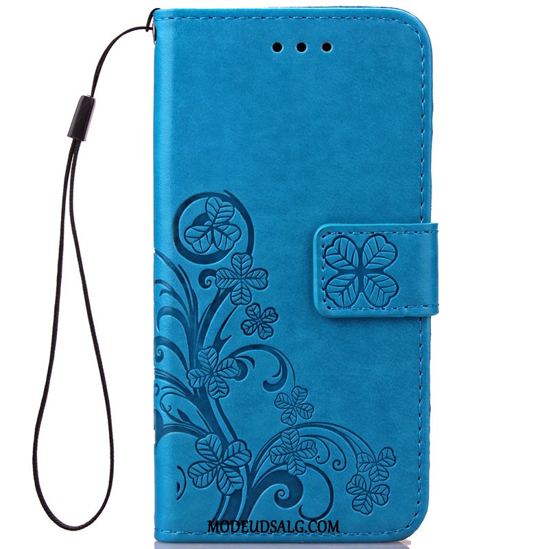 Samsung Galaxy Note 8 Etui Blå Blød Lædertaske Clamshell