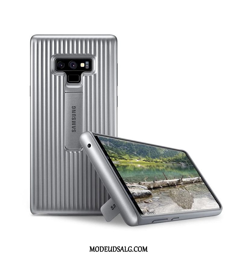 Samsung Galaxy Note 9 Etui Beskyttelse Anti-fald Support Sølv Cover