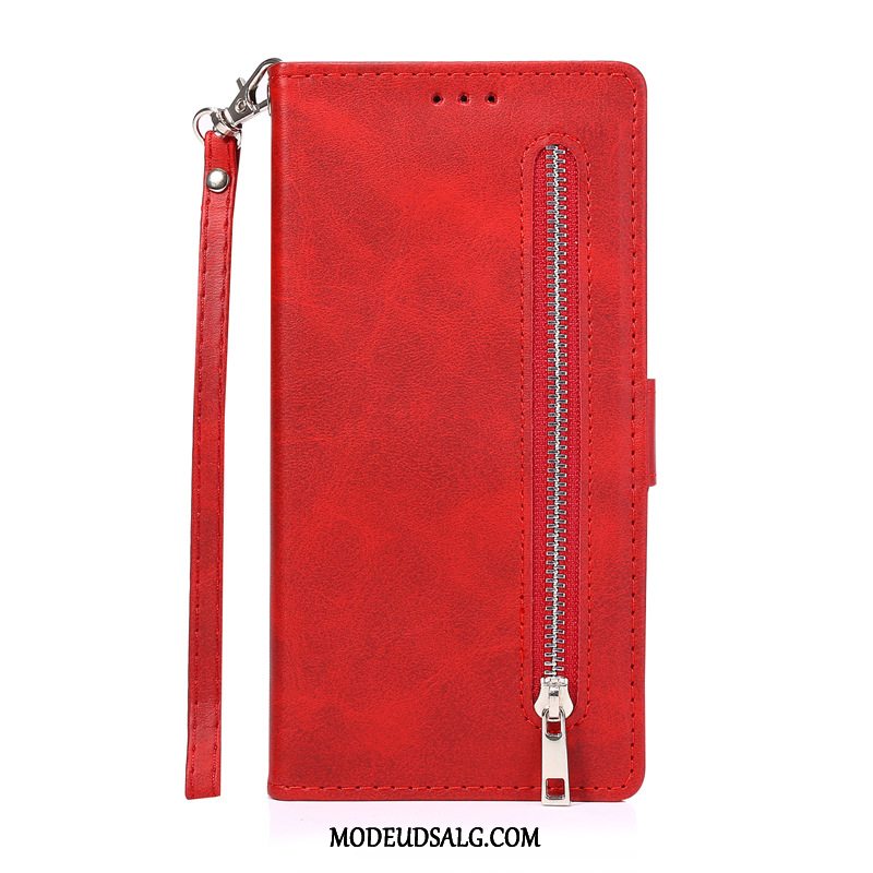 Samsung Galaxy Note20 Ultra Etui Rød Lædertaske