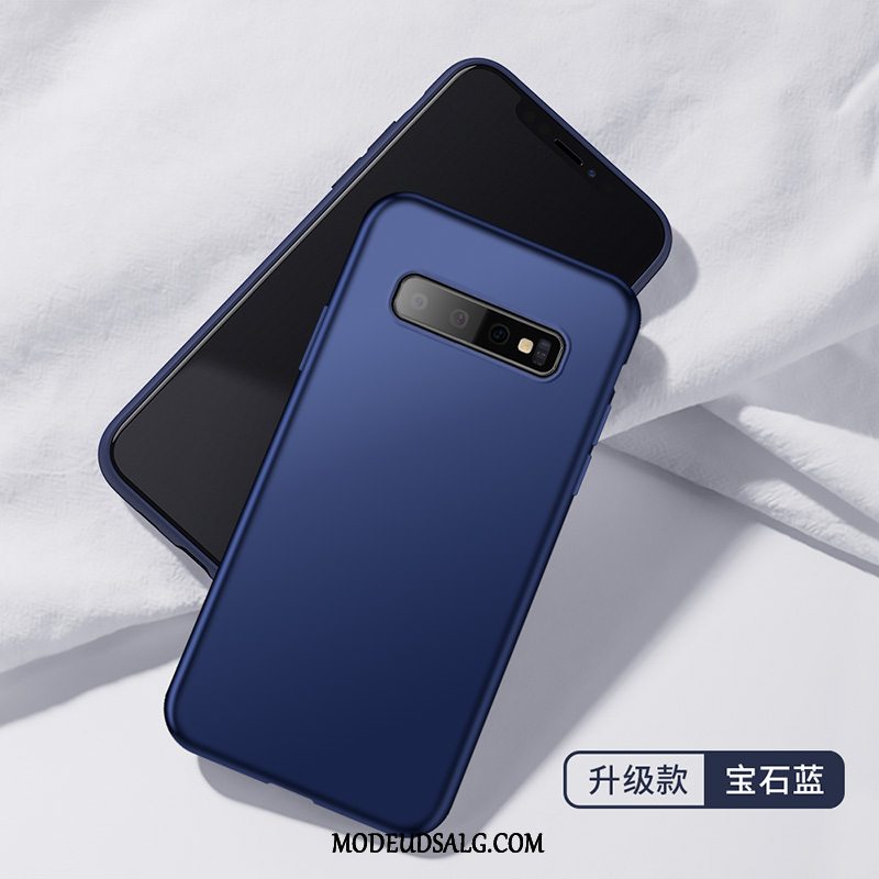 Samsung Galaxy S10+ Etui Blød Beskyttelse Silikone Cover Blå