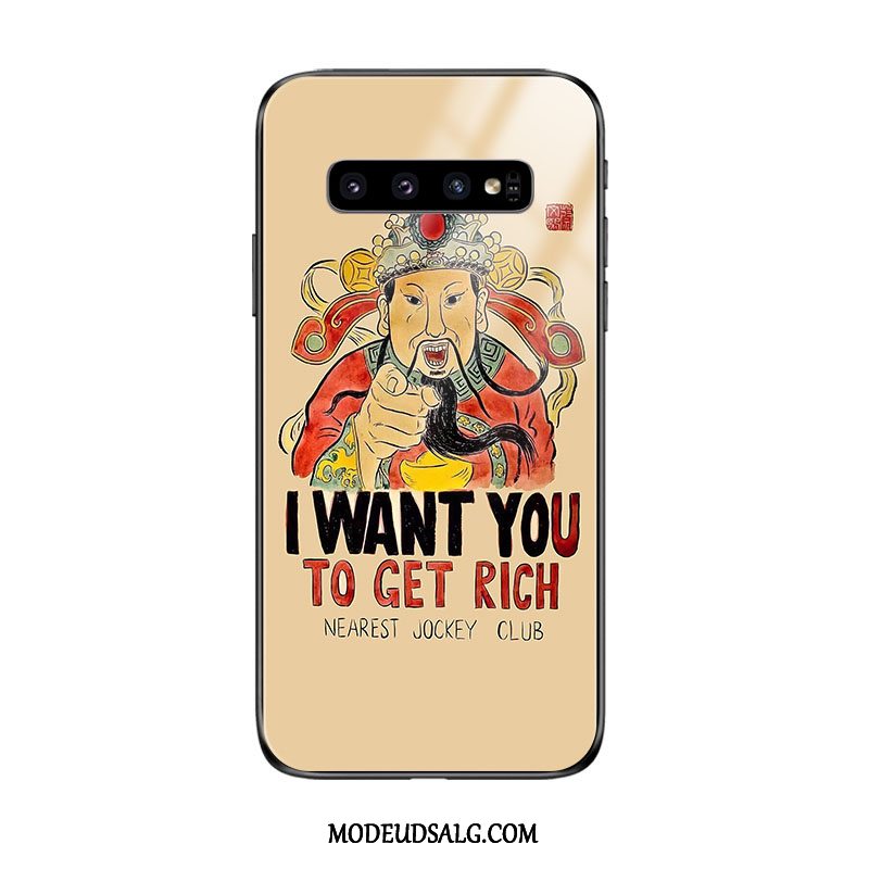 Samsung Galaxy S10 Etui / Cover Glas Kinesisk Stil Blød Rigdomens Gud