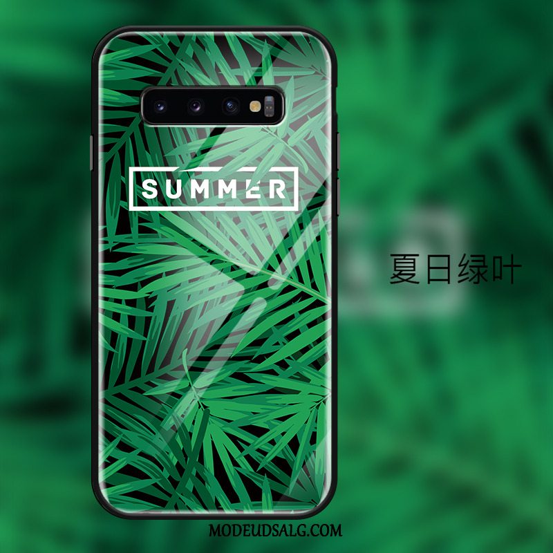 Samsung Galaxy S10+ Etui / Cover Trend Vind Glas Mode Grøn