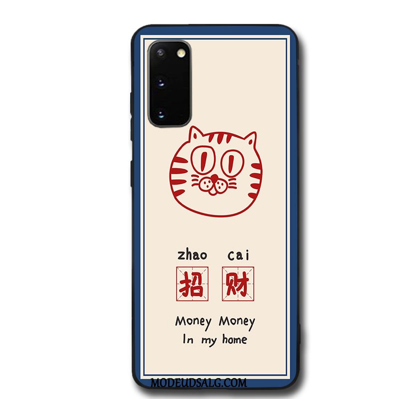 Samsung Galaxy S20 Etui Kunst Hvid Simple Cover Kat