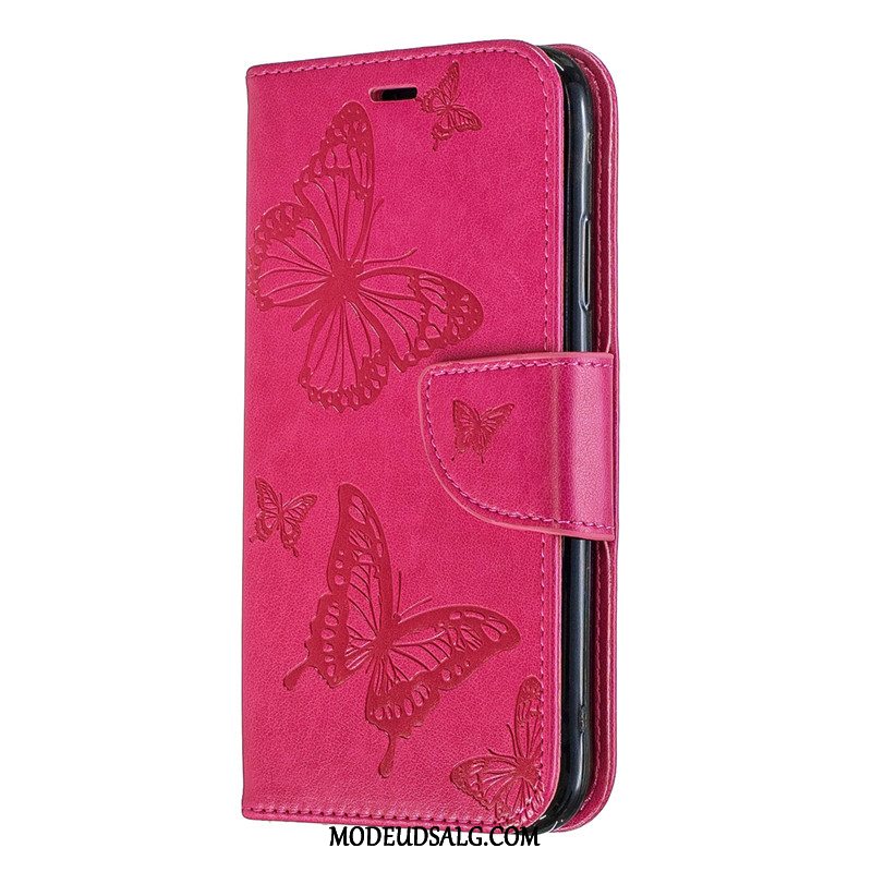 Samsung Galaxy S20+ Etui Relief Folio Lædertaske Cover Hængende Ornamenter