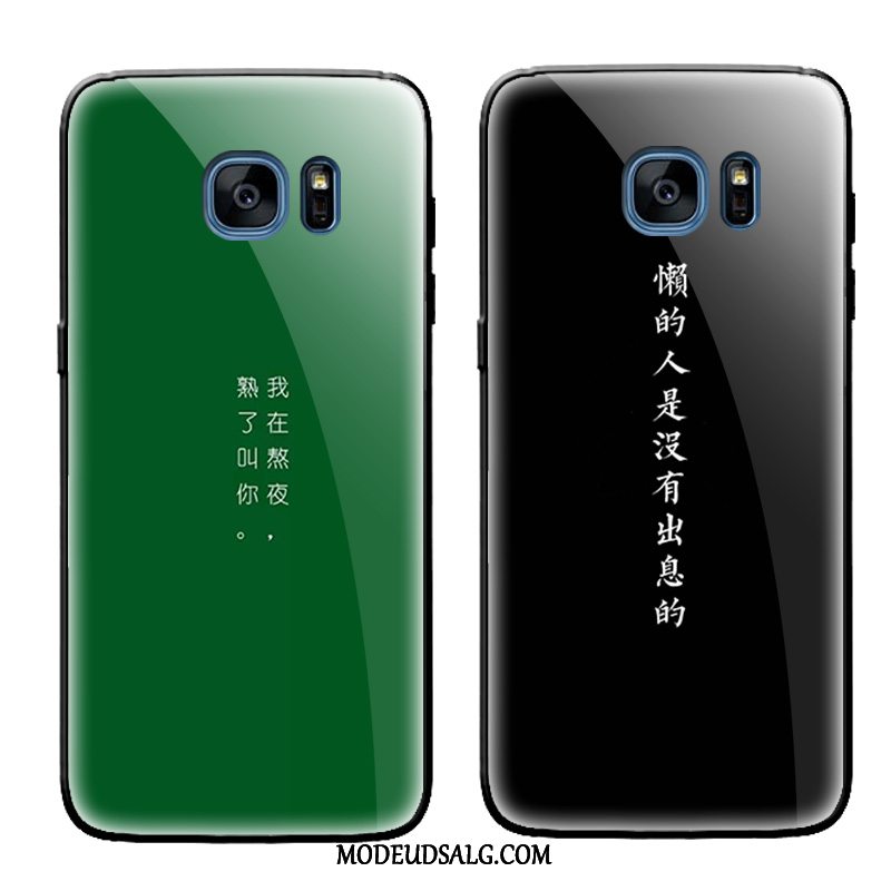 Samsung Galaxy S6 Edge Etui Cover Grøn Af Personlighed Glas Kreativ