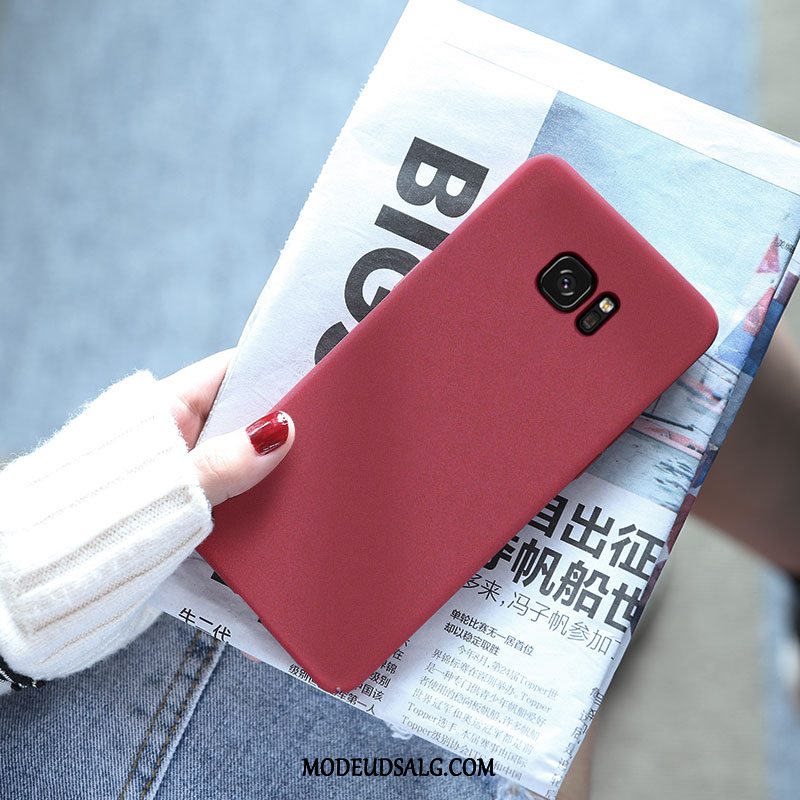 Samsung Galaxy S7 Etui Net Red Rød Cover Anti-fald Nubuck