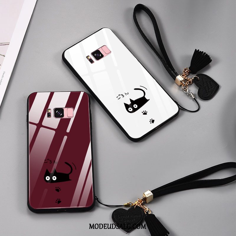 Samsung Galaxy S8 Etui Kreativ Alt Inklusive Kat Tryk Rød