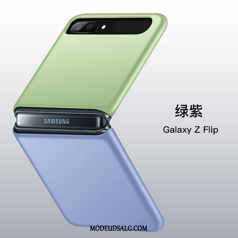Samsung Z Flip Etui / Cover Anti-fald Alt Inklusive Grøn Lilla Fold