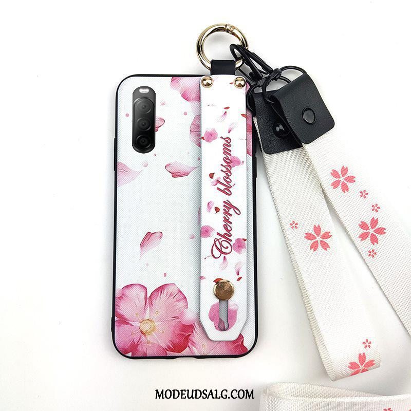 Sony Xperia 10 Ii Etui Cherry Support Blød Hængende Ornamenter Lille Sektion