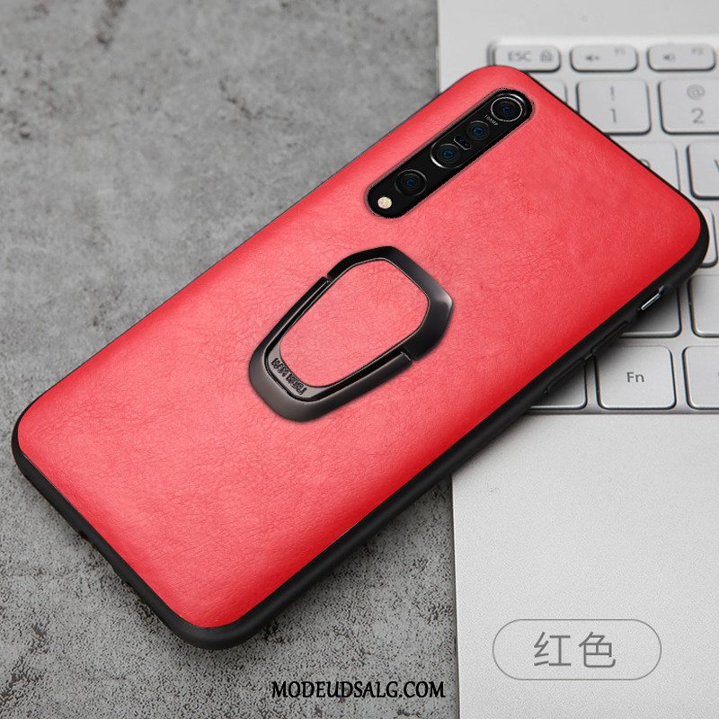 Xiaomi Mi 10 Etui Cover Alt Inklusive Ægte Læder Rød Beskyttelse