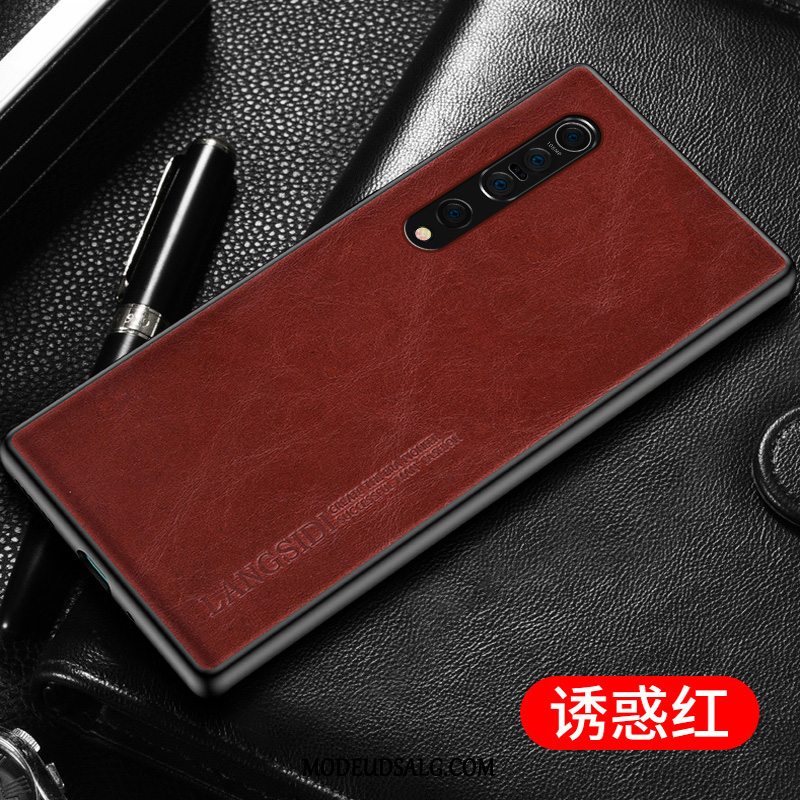 Xiaomi Mi 10 Pro Etui / Cover Tynd Ægte Læder Af Personlighed Lædertaske High End