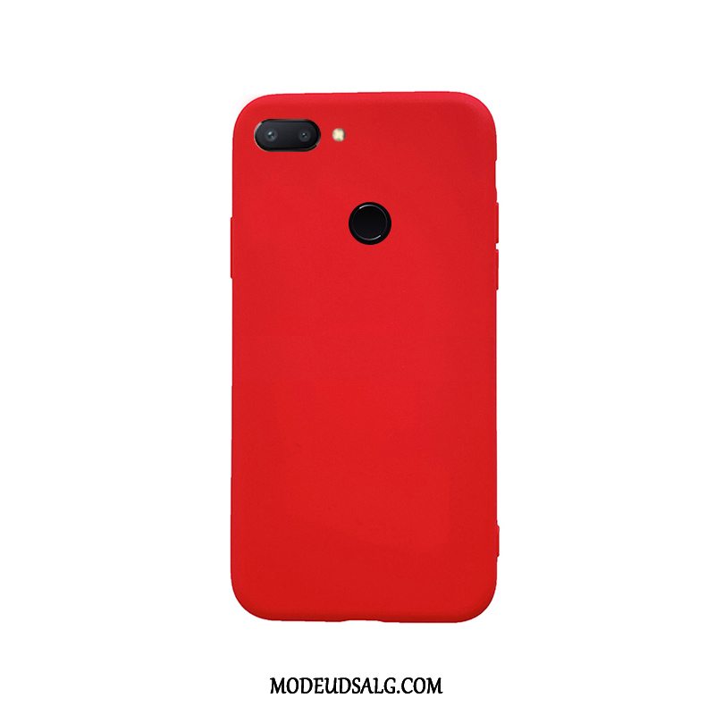 Xiaomi Mi 8 Lite Etui Blød Hærdning Rød Lille Sektion Membrane