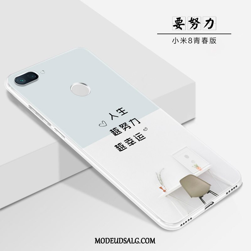 Xiaomi Mi 8 Lite Etui Nubuck Anti-fald Cover Net Red Alt Inklusive