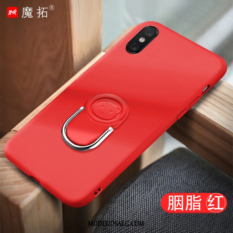 Xiaomi Mi 8 Pro Etui Cover Lille Sektion Rød Blød Hængende Ornamenter
