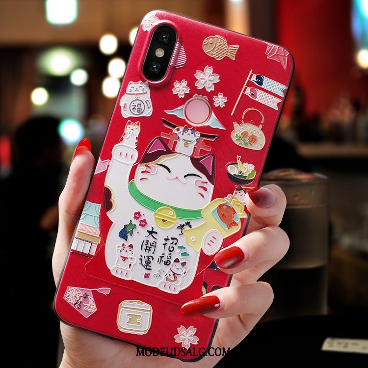 Xiaomi Mi 8 Pro Etui Ungdom Nubuck Mønster Af Personlighed Wealth