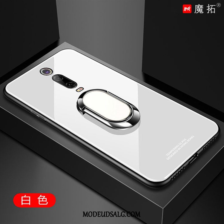 Xiaomi Mi 9t Etui Magnetisk Hvid Kreativ Lille Sektion Glas