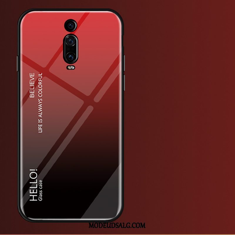 Xiaomi Mi 9t Pro Etui / Cover Lille Sektion Rød Glas Gradient Beskyttelse