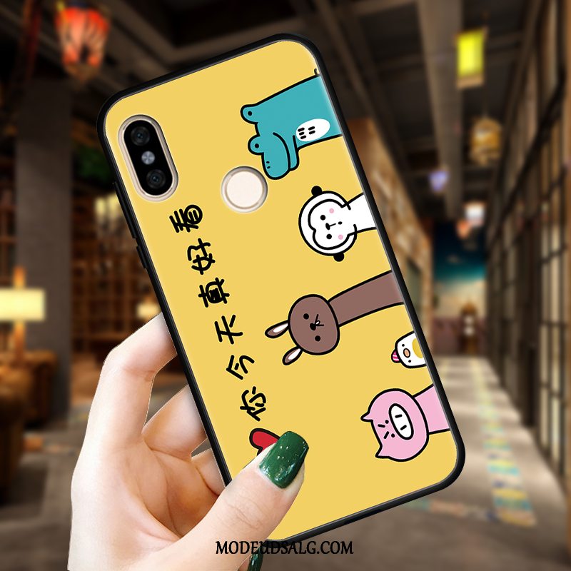 Xiaomi Mi A2 Etui / Cover Nubuck Anti-fald Gul Lille Sektion