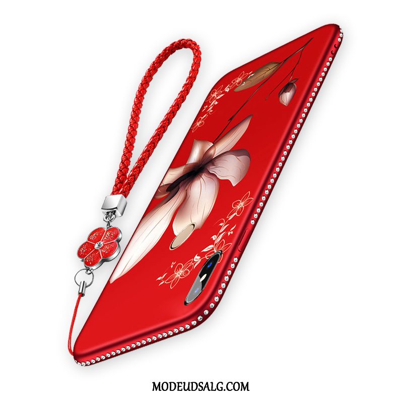 Xiaomi Mi A2 Lite Etui Trend Rød Cover Lilje Anti-fald