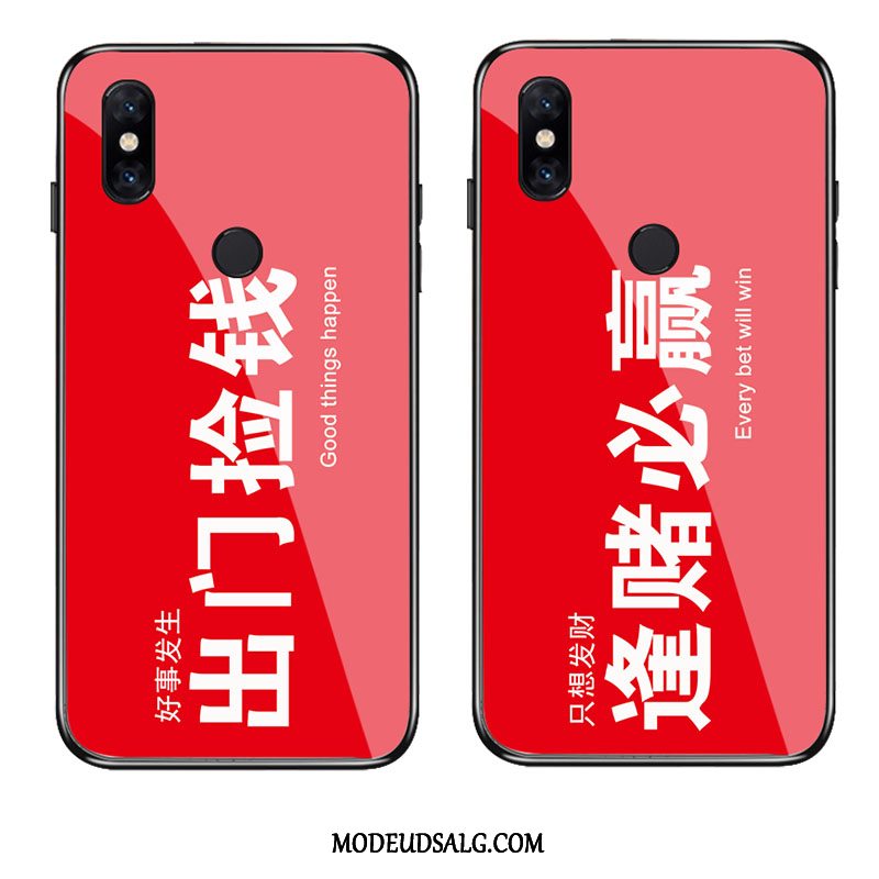 Xiaomi Mi Max 3 Etui / Cover Net Red Lille Sektion Rød Af Personlighed