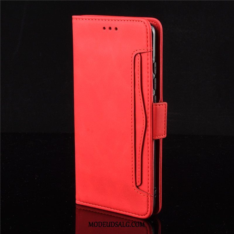 Xiaomi Mi Note 10 Lite Etui / Cover Lædertaske Lille Sektion Rød Tegnebog Ungdom