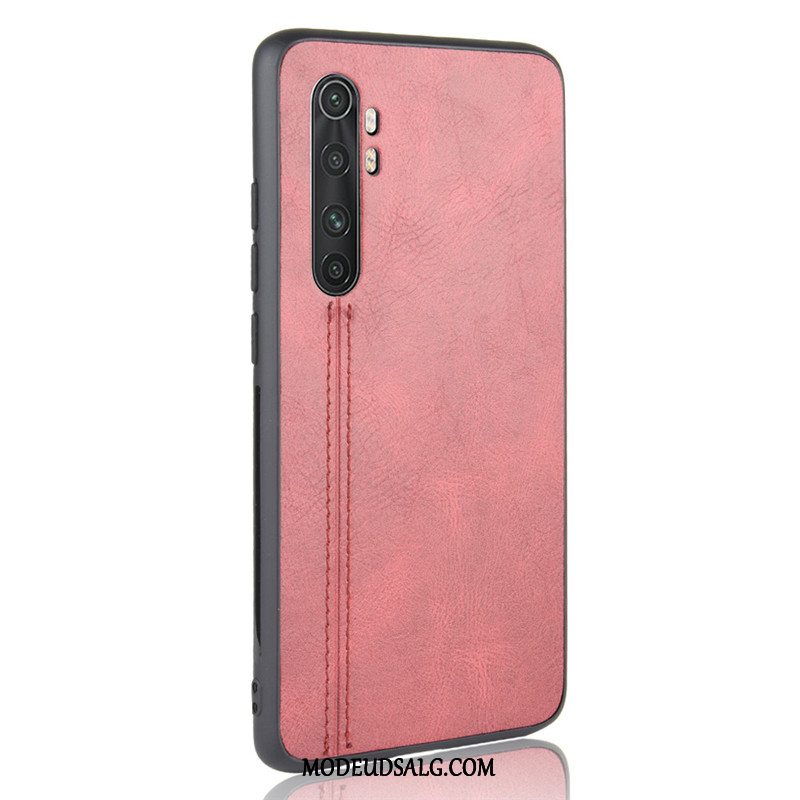 Xiaomi Mi Note 10 Lite Etui Lille Sektion Rød Mønster Beskyttelse Lædertaske