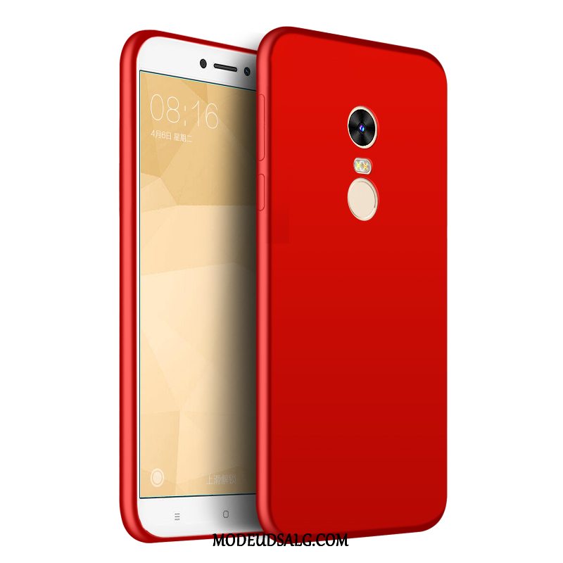 Xiaomi Redmi 5 Etui Føle Silikone Rød Blød Hærdning