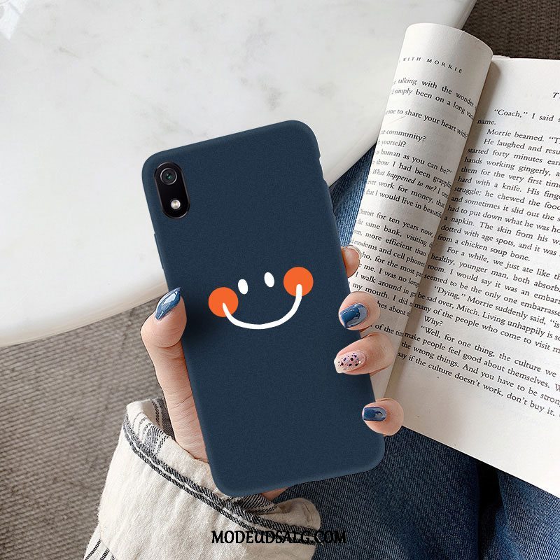Xiaomi Redmi 7a Etui Trend Smiley Silikone Nubuck Tynd